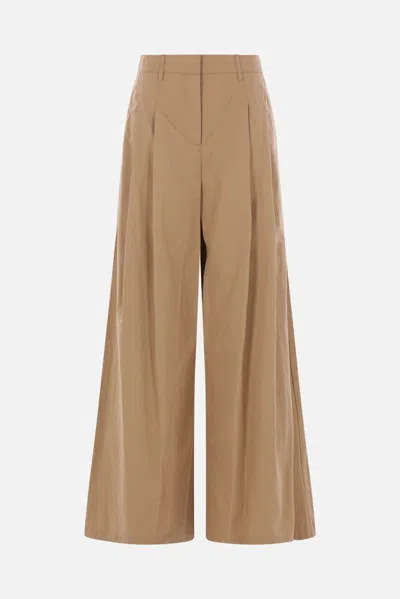 Twp Pleated Trousers In Nude