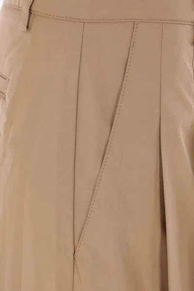 Twp Pleated Trousers In Nude