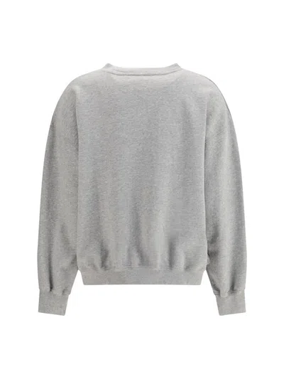 Ganni Women Margot Kitty Organic Cotton Sweatshirt In Gray