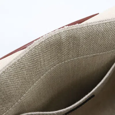 Pre-owned Chloé Beige Linen Leather Tote Bag () In Sand