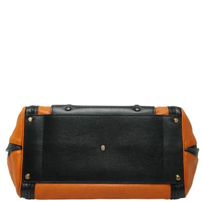 Pre-owned Chloé Black Brown Leather Shoulder Bag Tote Bag () In Multi