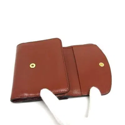 Pre-owned Chloé Brown Leather Wallet (tri-fold) ()