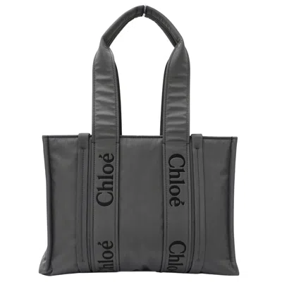 Pre-owned Chloé Gray Nylon Tote Bag ()