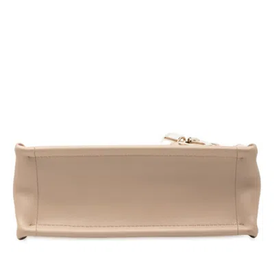 Pre-owned Dior Christian  Beige Leather Shoulder Bag Tote Bag () In Sand