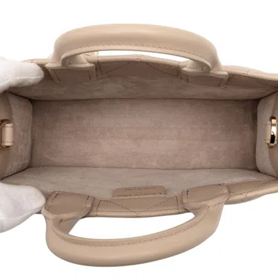 Pre-owned Dior Christian  Beige Leather Shoulder Bag Tote Bag () In Sand