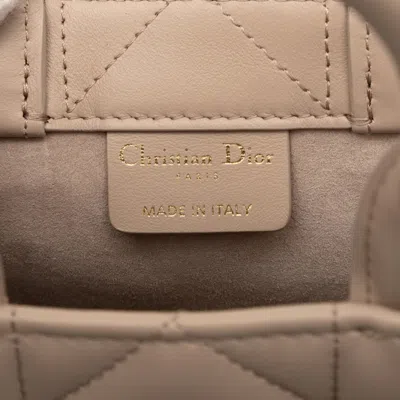 Pre-owned Dior Christian  Beige Leather Shoulder Bag Tote Bag () In Sand
