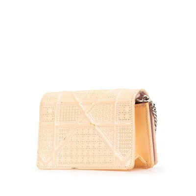 Pre-owned Dior Christian  Beige Patent Leather Shoulder Bag () In Sand