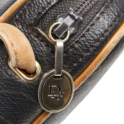 Pre-owned Dior Christian  Black Brown Pvc Leather Shoulder Bag () In Multi