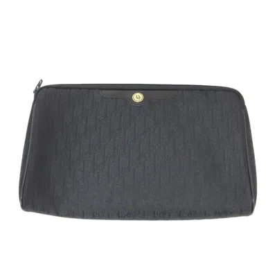 Pre-owned Dior Christian  Black Canvas Clutch Bag ()