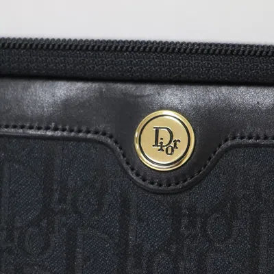 Pre-owned Dior Christian  Black Canvas Clutch Bag ()