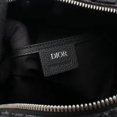 Pre-owned Dior Christian  Black Canvas Leather Backpack ()