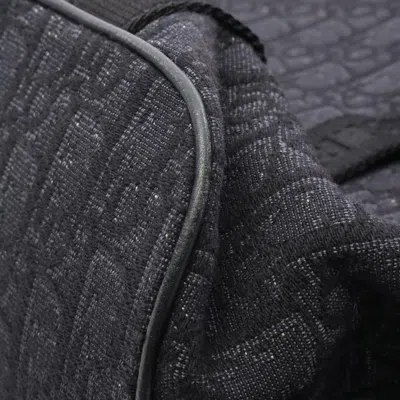 Pre-owned Dior Christian  Black Canvas Leather Backpack ()