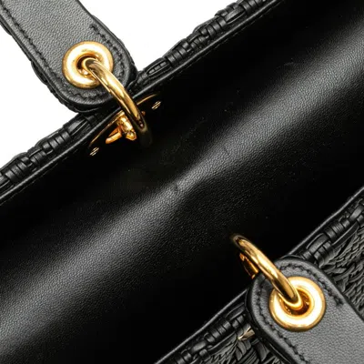 Pre-owned Dior Christian  Black Leather Handbag Shoulder Bag ()