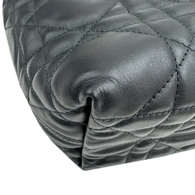 Pre-owned Dior Christian  Black Leather Handbag Tote Bag ()
