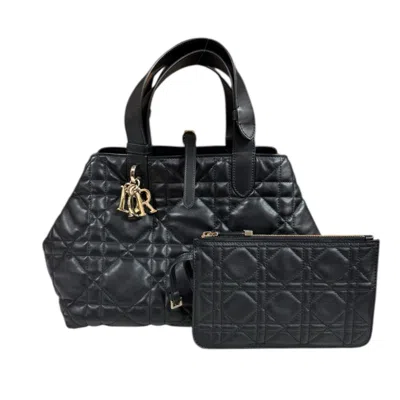 Pre-owned Dior Christian  Black Leather Tote Bag ()