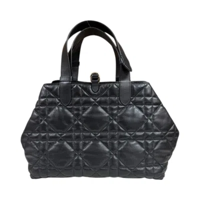 Pre-owned Dior Christian  Black Leather Tote Bag ()