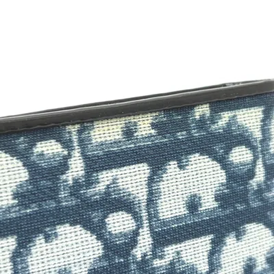 Pre-owned Dior Christian  Blue Pvc Wallet (bi-fold) ()