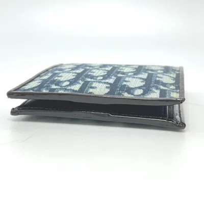 Pre-owned Dior Christian  Blue Pvc Wallet (bi-fold) ()