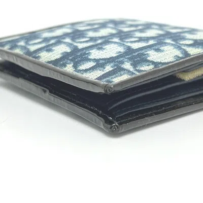 Pre-owned Dior Christian  Blue Pvc Wallet (bi-fold) ()