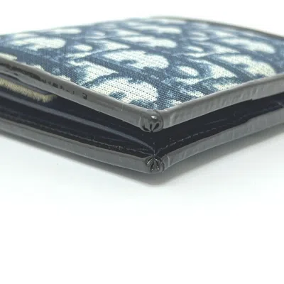 Pre-owned Dior Christian  Blue Pvc Wallet (bi-fold) ()