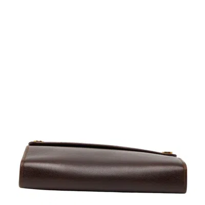 Pre-owned Dior Christian  Brown Leather Shoulder Bag ()