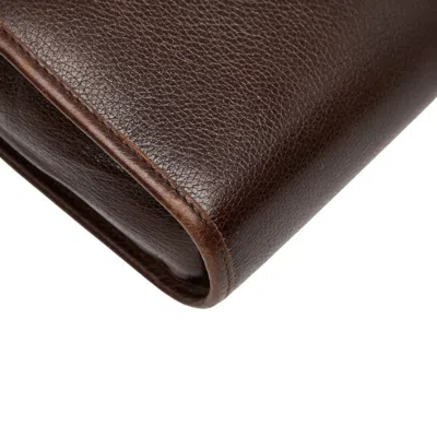 Pre-owned Dior Christian  Brown Leather Shoulder Bag ()