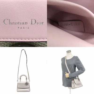 Pre-owned Dior Christian  Gold Leather Handbag Shoulder Bag ()