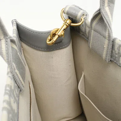 Pre-owned Dior Christian  Gray Jacquard Tote Bag ()