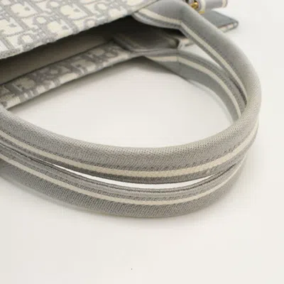 Pre-owned Dior Christian  Gray Jacquard Tote Bag ()