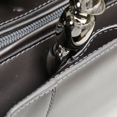 Pre-owned Dior Christian  Gray Leather Handbag Shoulder Bag ()