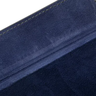 Pre-owned Dior Christian  Navy Leather Shoulder Bag () In Blue