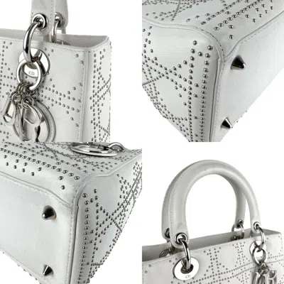 Pre-owned Dior Christian  White Leather Handbag Shoulder Bag ()