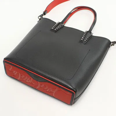 Pre-owned Christian Louboutin Black Leather Tote Bag ()