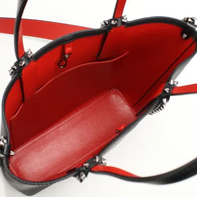 Pre-owned Christian Louboutin Black Leather Tote Bag ()