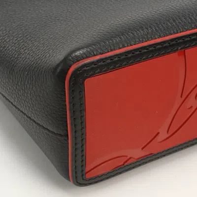 Pre-owned Christian Louboutin Black Leather Tote Bag ()