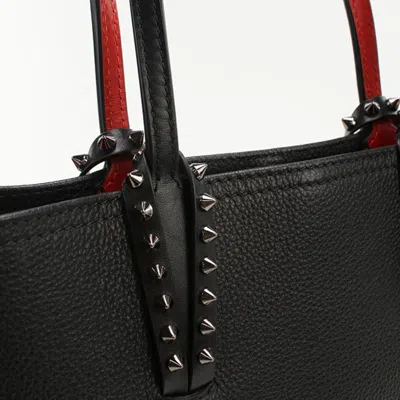 Pre-owned Christian Louboutin Black Leather Tote Bag ()