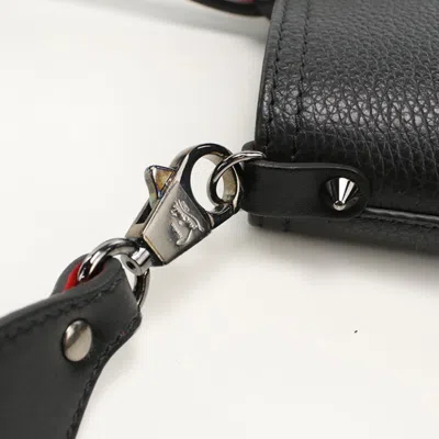 Pre-owned Christian Louboutin Black Leather Tote Bag ()
