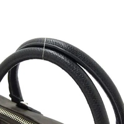 Pre-owned Coach Black Brown Red Color Yellow Leather Pvc Handbag Shoulder Bag Tote Bag ()