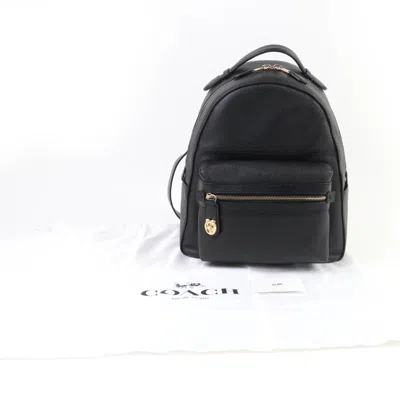 Pre-owned Coach Black Leather Backpack ()