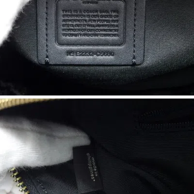 Pre-owned Coach Black Leather Backpack ()