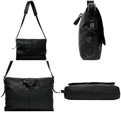 Pre-owned Coach Black Leather Messenger Bag Shoulder Bag ()