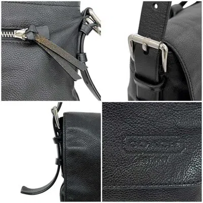 Pre-owned Coach Black Leather Messenger Bag Shoulder Bag ()