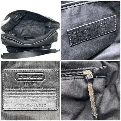 Pre-owned Coach Black Leather Messenger Bag Shoulder Bag ()