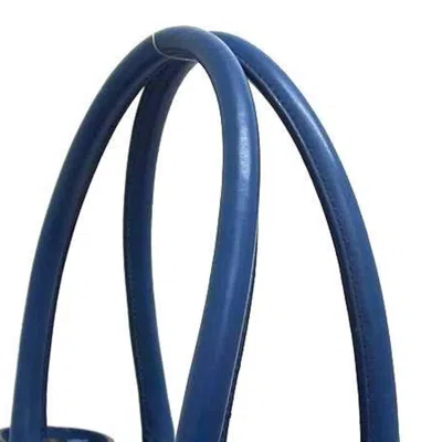 Pre-owned Coach Blue Leather Handbag Shoulder Bag Tote Bag ()