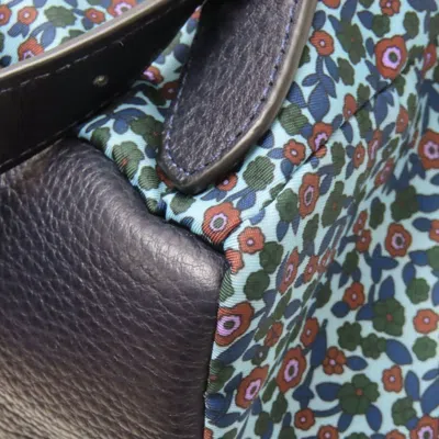 Pre-owned Coach Blue Navy Nylon Leather Backpack ()