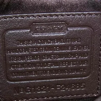 Pre-owned Coach Brown Leather Handbag Shoulder Bag Tote Bag ()