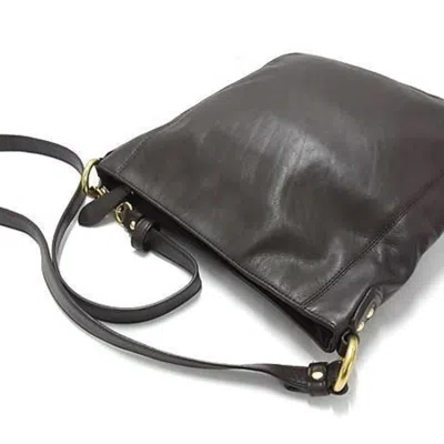 Pre-owned Coach Brown Leather Handbag Shoulder Bag Tote Bag ()