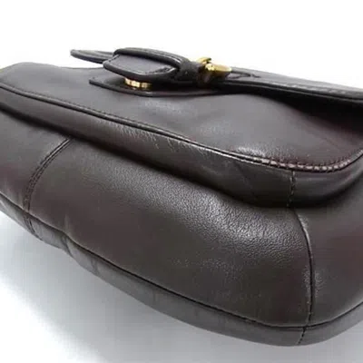 Pre-owned Coach Brown Leather Handbag Shoulder Bag Tote Bag ()