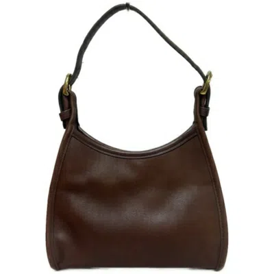 Pre-owned Coach Brown Leather Shoulder Bag ()