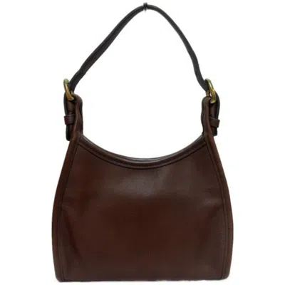 Pre-owned Coach Brown Leather Shoulder Bag ()